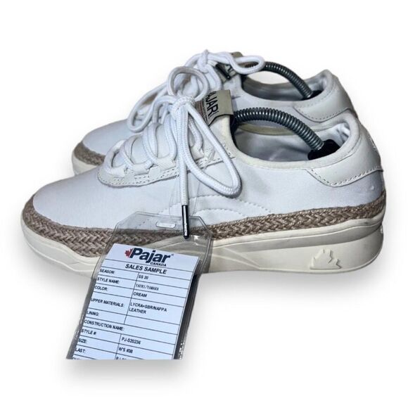 Pajar Canada Yauri / Yamara Casual Sneakers Cream PJ-S20236 Women's 7-7.5 - Picture 2 of 12
